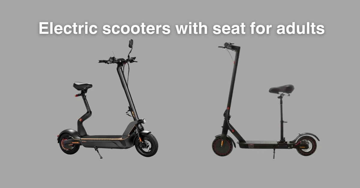 Electric scooter with seat